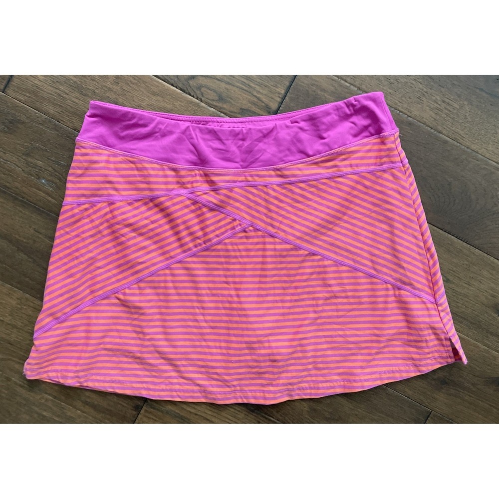 Title Nine Casual Athletic Outdoors Pull on Skort Women XL Stripped